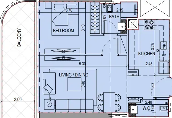 Binghatti Binghatti Sky Terraces floor plan