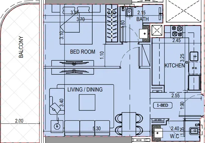 Binghatti Binghatti Sky Terraces floor plan