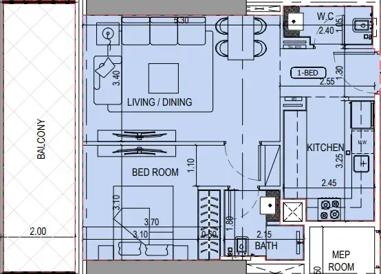 Binghatti Binghatti Sky Terraces floor plan