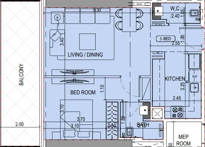 Binghatti Binghatti Sky Terraces floor plan