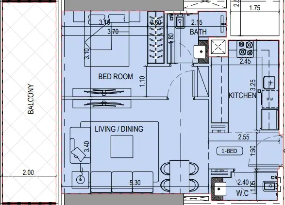Binghatti Binghatti Sky Terraces floor plan