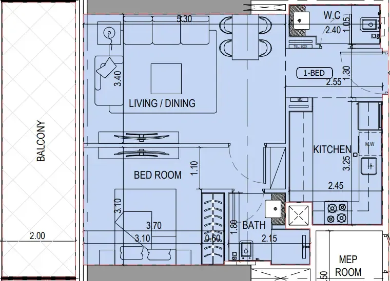 Binghatti Binghatti Sky Terraces floor plan
