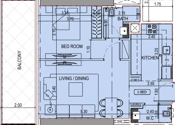 Binghatti Binghatti Sky Terraces floor plan