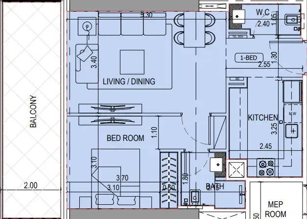 Binghatti Binghatti Sky Terraces floor plan