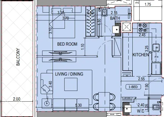 Binghatti Binghatti Sky Terraces floor plan