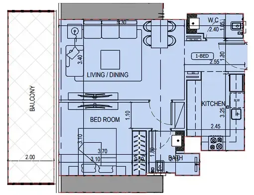 Binghatti Binghatti Sky Terraces floor plan