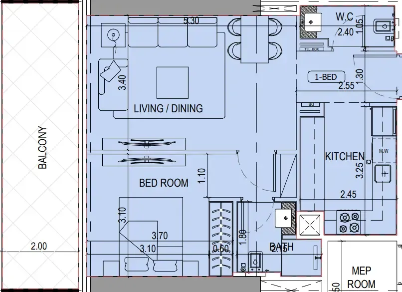 Binghatti Binghatti Sky Terraces floor plan