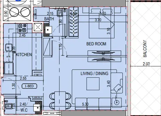 Binghatti Binghatti Sky Terraces floor plan