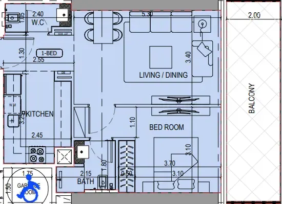 Binghatti Binghatti Sky Terraces floor plan