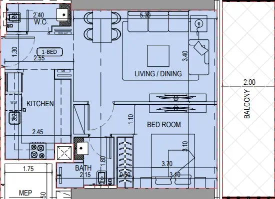 Binghatti Binghatti Sky Terraces floor plan