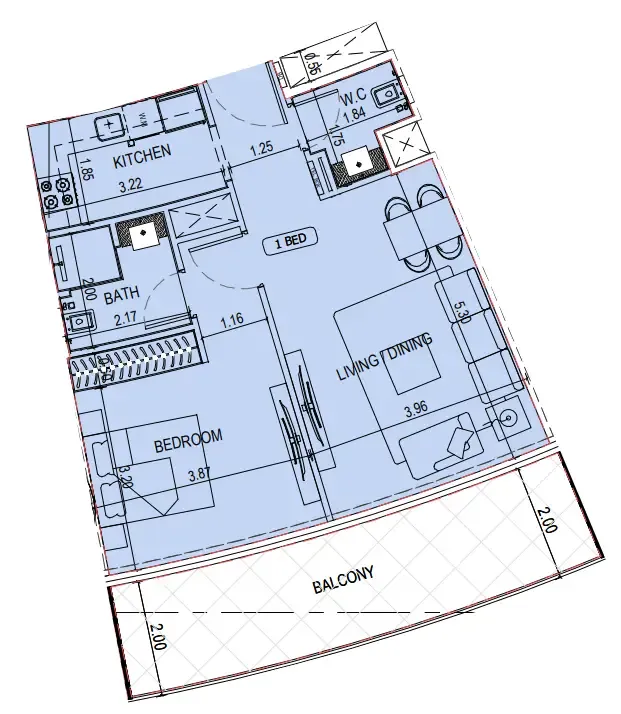 Binghatti Binghatti Sky Terraces floor plan