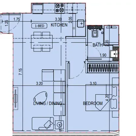 Binghatti Binghatti Sky Terraces floor plan