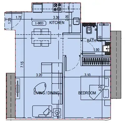 Binghatti Binghatti Sky Terraces floor plan