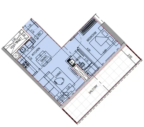 Binghatti Binghatti Sky Terraces floor plan