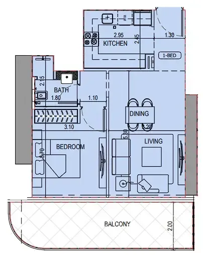 Binghatti Binghatti Sky Terraces floor plan