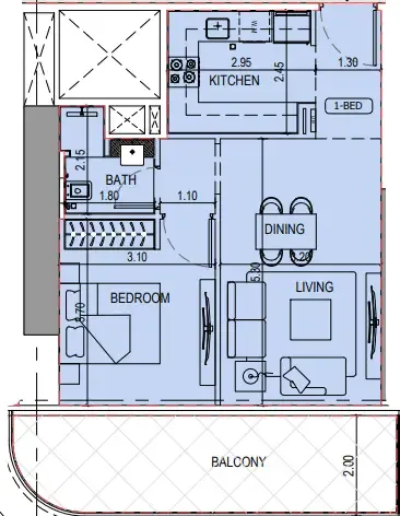 Binghatti Binghatti Sky Terraces floor plan