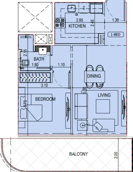 Binghatti Binghatti Sky Terraces floor plan