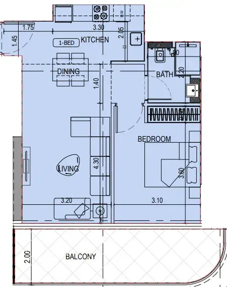 Binghatti Binghatti Sky Terraces floor plan