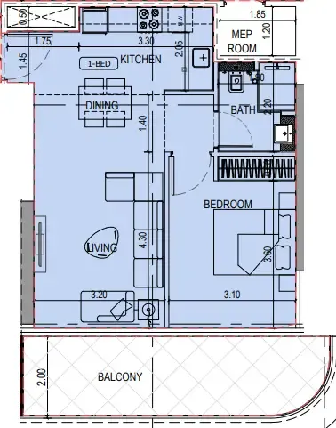 Binghatti Binghatti Sky Terraces floor plan