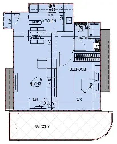 Binghatti Binghatti Sky Terraces floor plan
