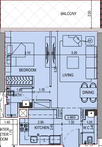 Binghatti Binghatti Sky Terraces floor plan