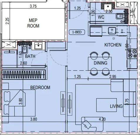 Binghatti Binghatti Sky Terraces floor plan