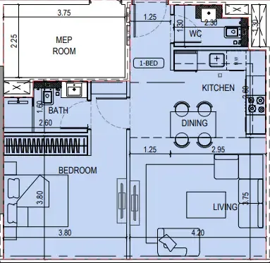 Binghatti Binghatti Sky Terraces floor plan