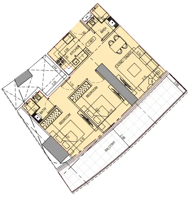 Binghatti Binghatti Sky Terraces floor plan