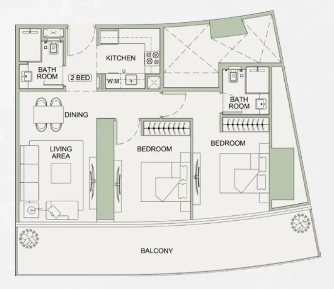 Binghatti Binghatti Sky Terraces floor plan