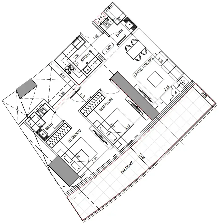 Binghatti Binghatti Sky Terraces floor plan