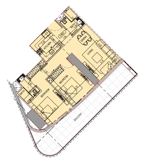 Binghatti Binghatti Sky Terraces floor plan