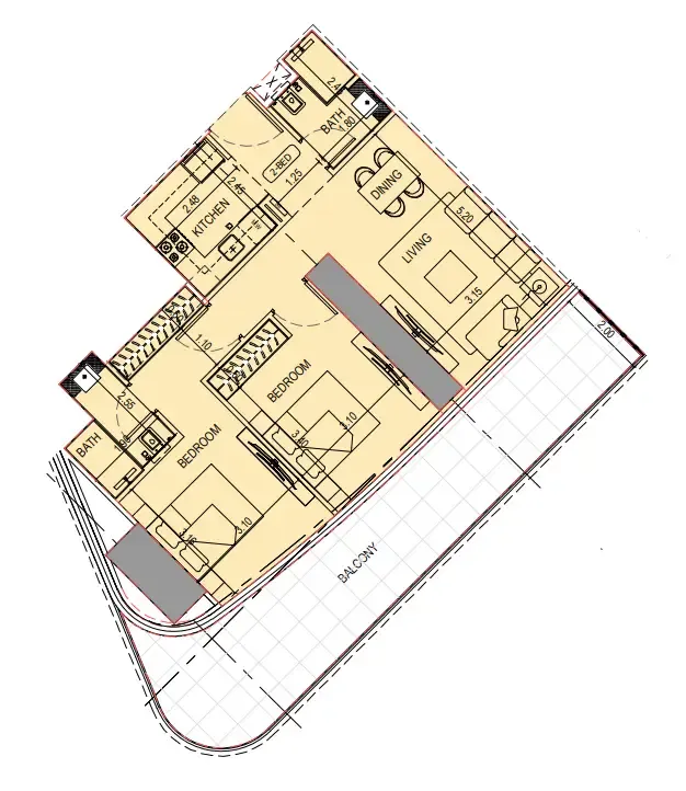 Binghatti Binghatti Sky Terraces floor plan