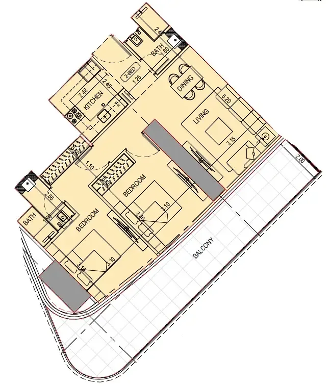 Binghatti Binghatti Sky Terraces floor plan