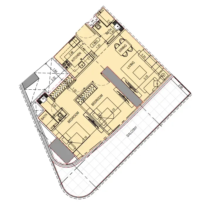 Binghatti Binghatti Sky Terraces floor plan