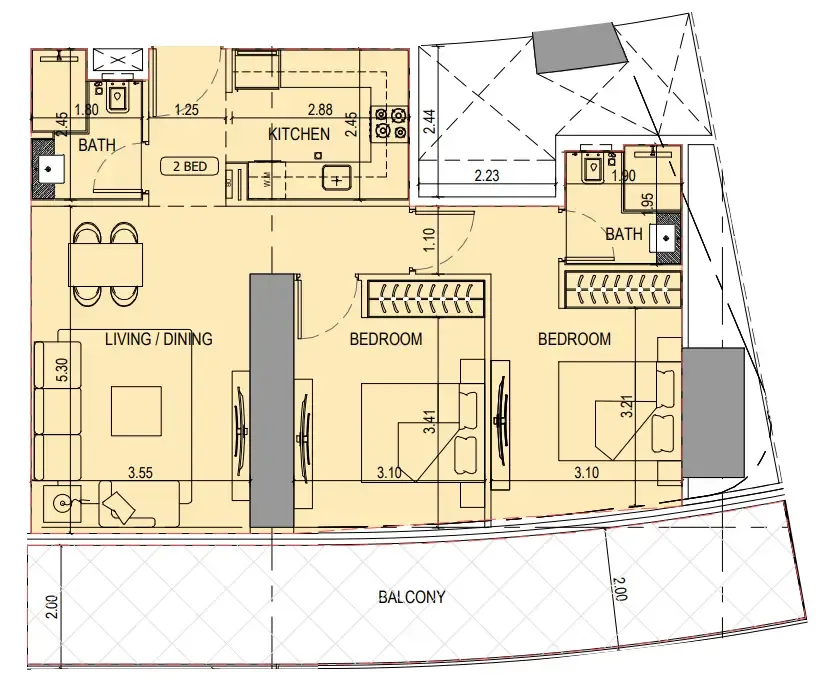 Binghatti Binghatti Sky Terraces floor plan