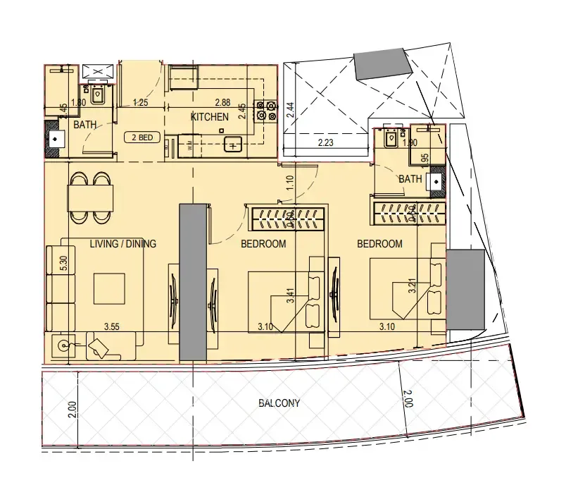 Binghatti Binghatti Sky Terraces floor plan
