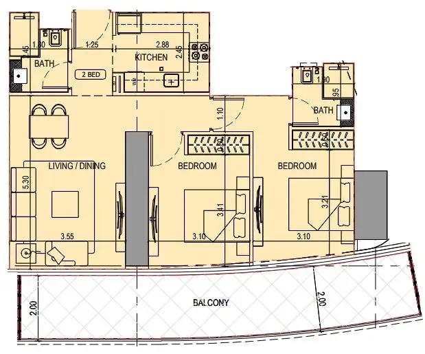 Binghatti Binghatti Sky Terraces floor plan