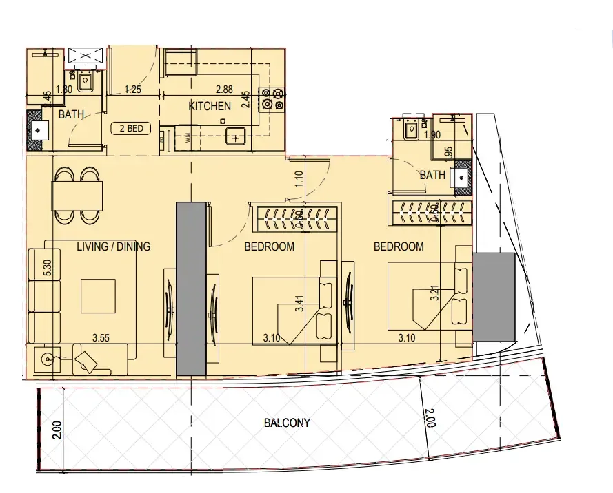 Binghatti Binghatti Sky Terraces floor plan