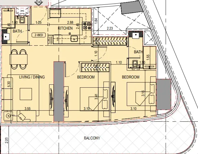 Binghatti Binghatti Sky Terraces floor plan