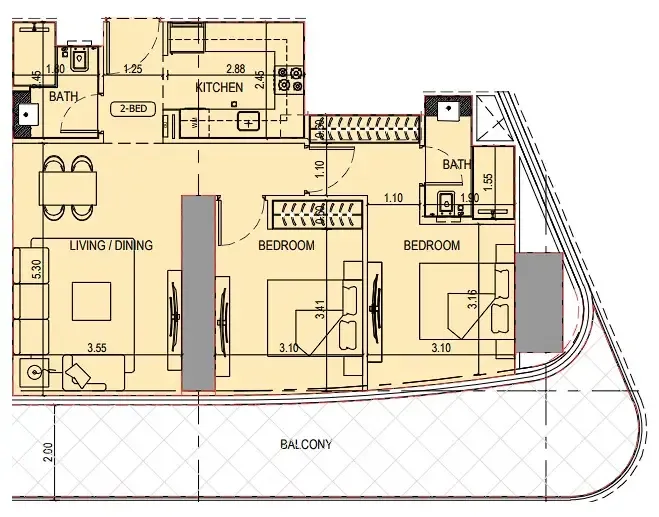 Binghatti Binghatti Sky Terraces floor plan