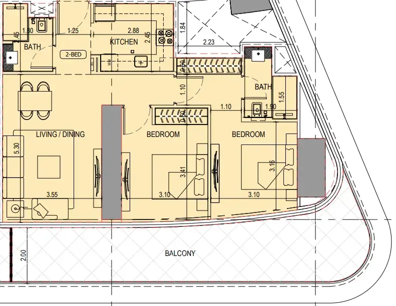 Binghatti Binghatti Sky Terraces floor plan