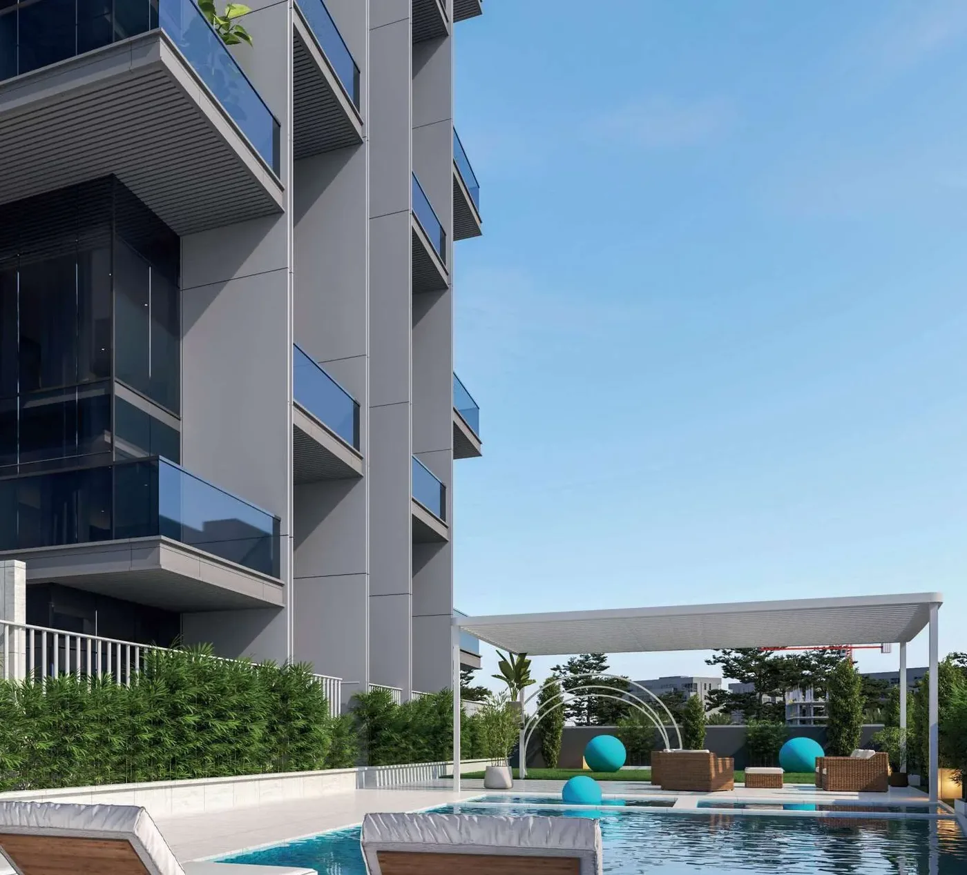 Swimming Pool & Lounge amenity image at Bloom Living - Malaga