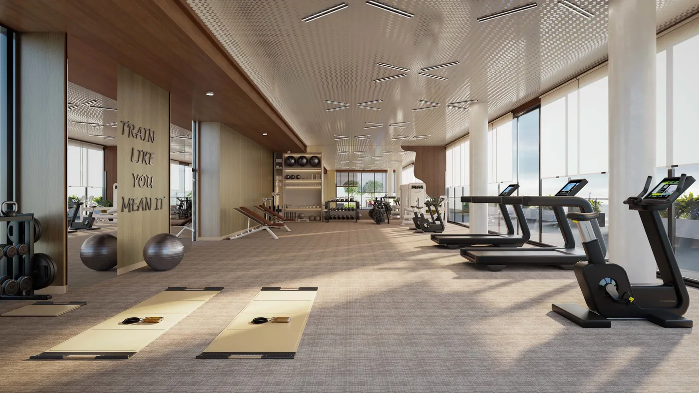 Fully Equipped Gym amenity image at Blossom 40