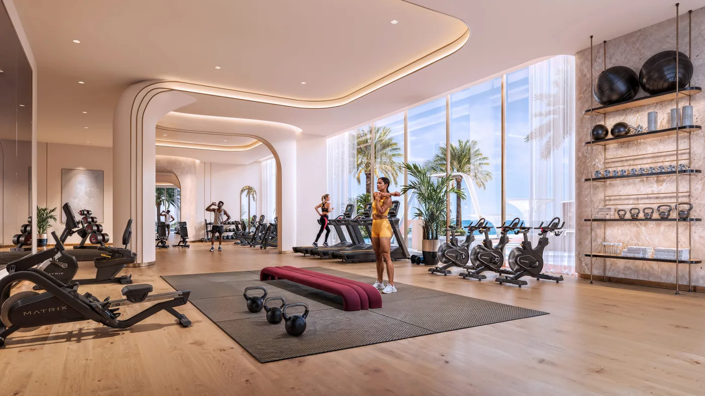 Indoor & Outdoor Gym amenity image at Breez