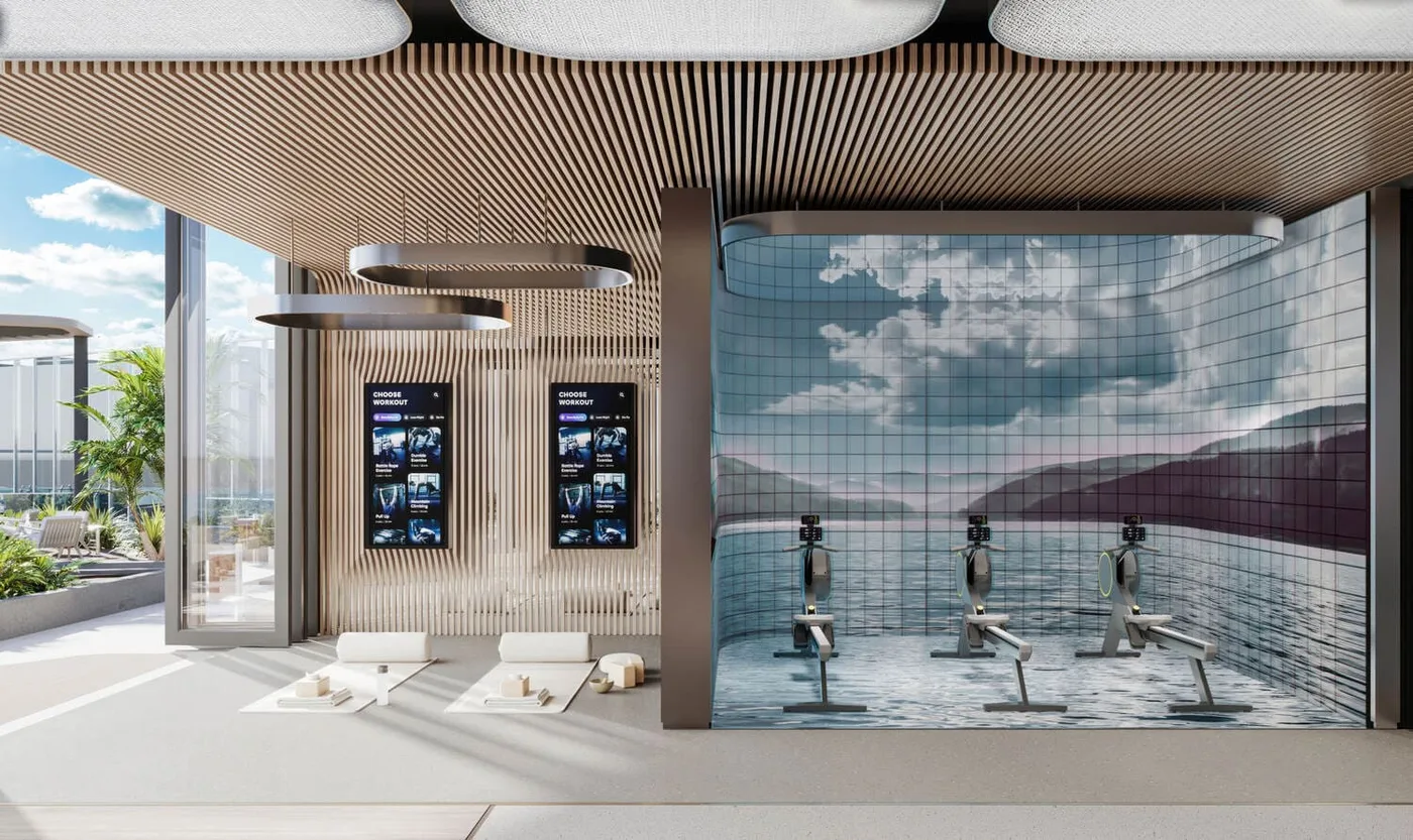 Virtual Personal Training & Immersive Rowing Zone amenity image at Cala del Mar