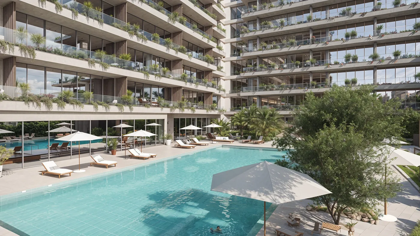 Sunbathing Lounge amenity image at California Residences