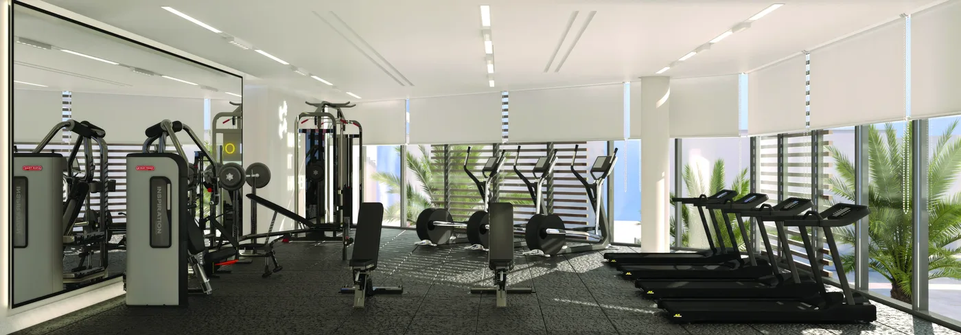 World-class Gym amenity image at California Residences