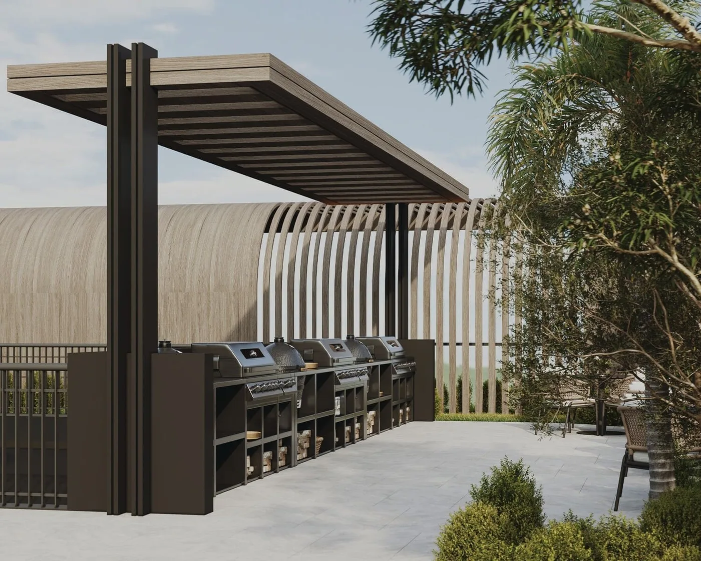 Lounge & Bbq Area amenity image at Casa Aura Residence