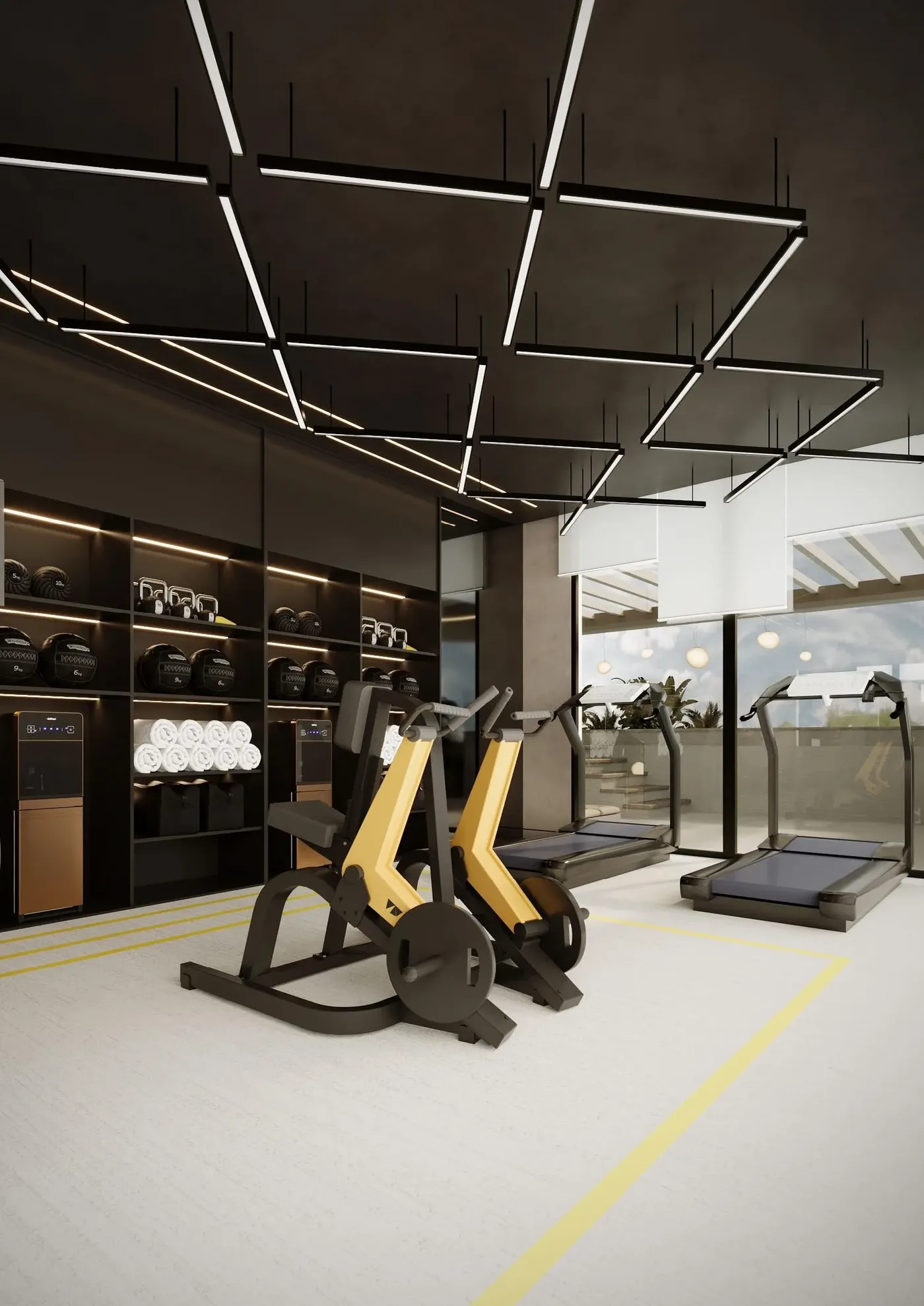 Indoor Gym amenity image at Celestara Residences