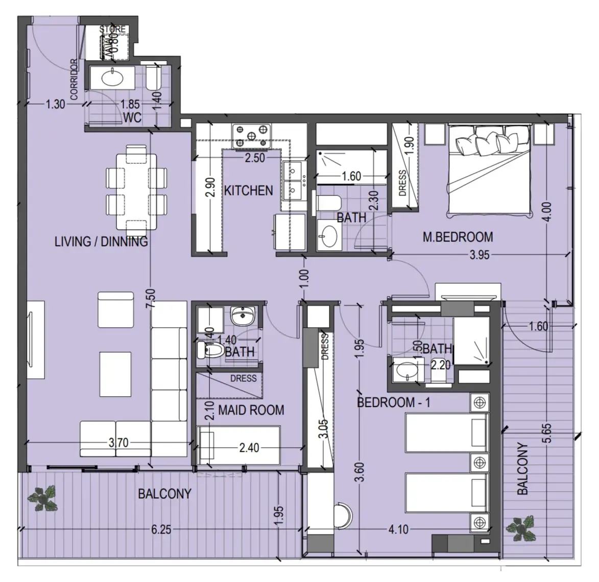 Abou Eid Celia Gardens floor plan